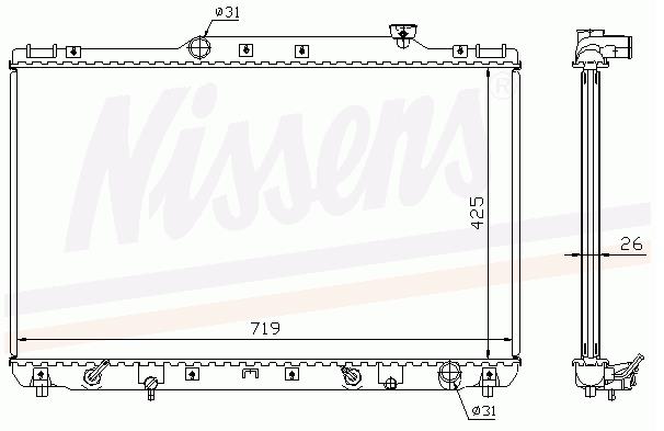 1640074760 Toyota radiador de esfriamento de motor