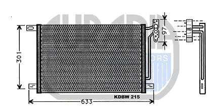 64538377648 BMW radiador de aparelho de ar condicionado