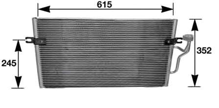 619 521 Hart radiador de aparelho de ar condicionado