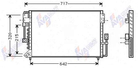 814495 VALEO radiador de aparelho de ar condicionado