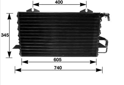 Radiador de aparelho de ar condicionado 300289 ACR