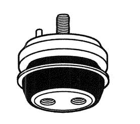 F5DZ6F063C Ford coxim de transmissão (suporte da caixa de mudança)