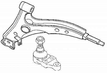 4806920200 Toyota braço oscilante inferior esquerdo de suspensão dianteira