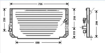 8846012480 Toyota radiador de aparelho de ar condicionado