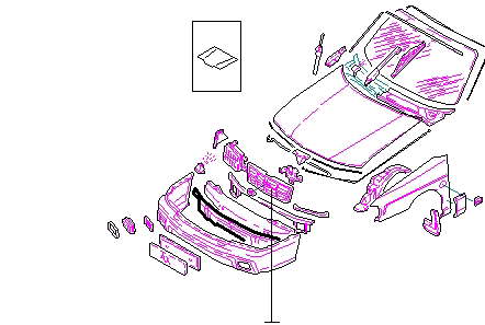 Абсорбер (наполнитель) бампера переднего на Subaru Forester S10, SF