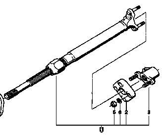 Veio da coluna de direção inferior para BMW 5 (E34)