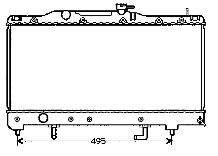 16400-11581 Toyota radiador de esfriamento de motor