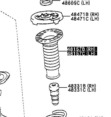 Bota de proteção de amortecedor dianteiro para Toyota Avensis (LCM)
