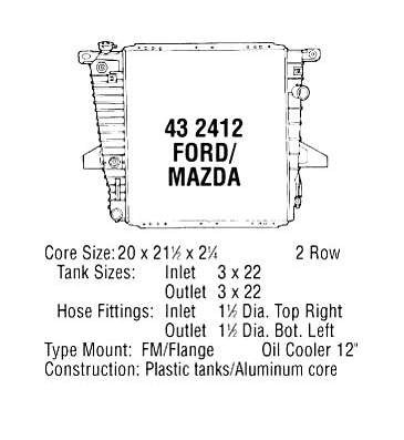 Radiador de esfriamento de motor 56044 NRF