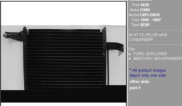 F5TZ19712A Ford радиатор кондиционера