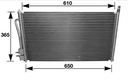 1112963 Ford radiador de aparelho de ar condicionado