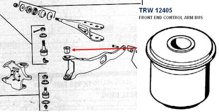 Сайлентблок переднего нижнего рычага DM3548292 Ford