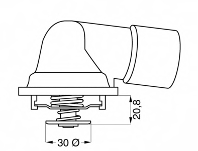 90502201 Opel termostato