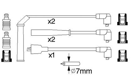 RC-PG 602 NGK высоковольтные провода