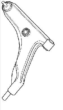 CCA1190 Standard braço oscilante inferior esquerdo de suspensão dianteira