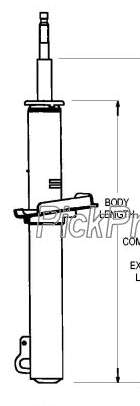 Амортизатор задний 5U2Z18V125EA Ford