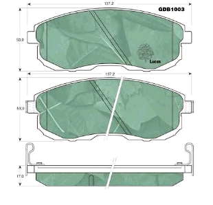 Передние тормозные колодки 4106089E90 Nissan