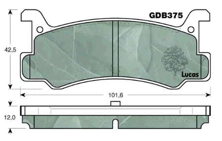 Задние тормозные колодки 0449287706 Daihatsu