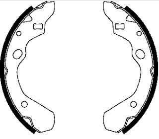 G2112638Z Mazda sapatas do freio traseiras de tambor