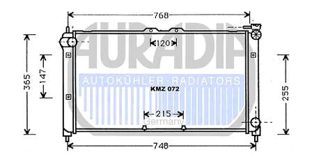 B66S15200B Mazda radiador de esfriamento de motor