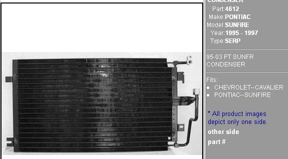 Радиатор кондиционера 156864 AC Delco