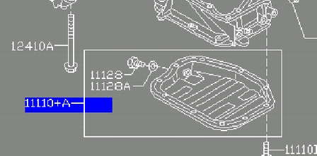 11110AD210 Nissan panela de óleo de cárter do motor, parte inferior