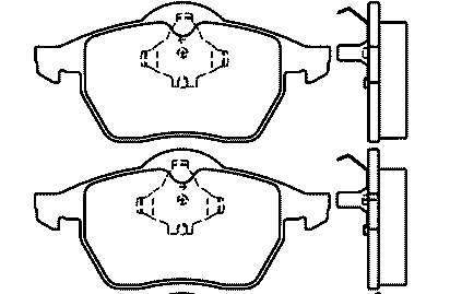 4D0698151A VAG sapatas do freio dianteiras de disco