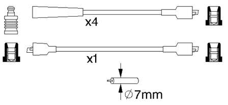 3370060A10 Suzuki fios de alta voltagem, kit