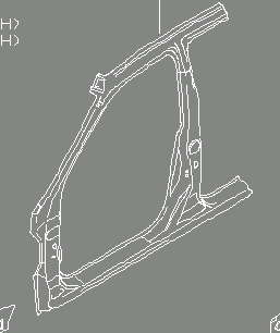 Painel lateral esquerdo de carroçaria para Nissan Almera (N16)