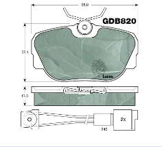 34111161347 BMW sapatas do freio dianteiras de disco