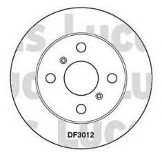 Disco do freio dianteiro DI244C Japan Parts