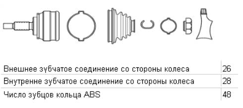 302192 GKN-Spidan junta homocinética externa dianteira