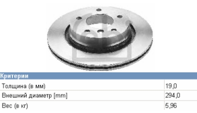 34211165563 BMW disco do freio traseiro