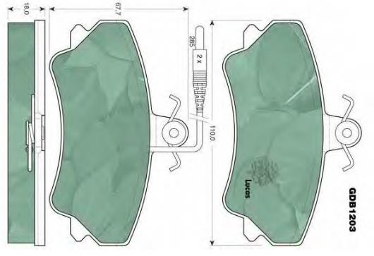 Передние тормозные колодки 6025170170 Renault (RVI)