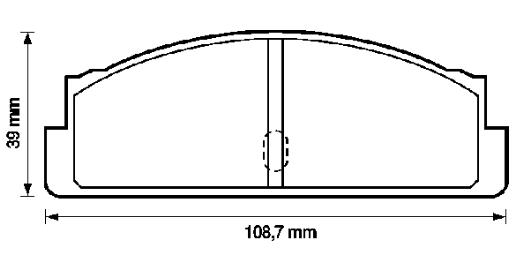 Задние тормозные колодки 5951863 Fiat/Alfa/Lancia