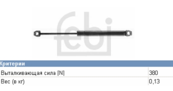 51231944119 BMW amortecedor da capota