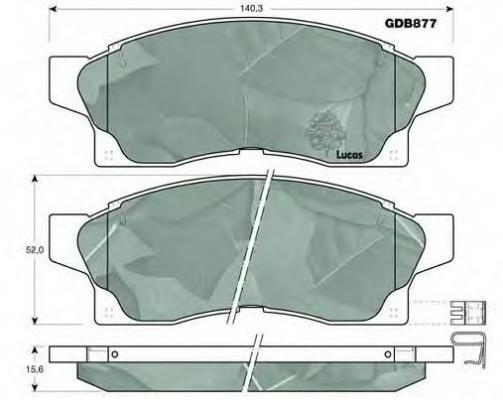 0446517150 Toyota sapatas do freio dianteiras de disco