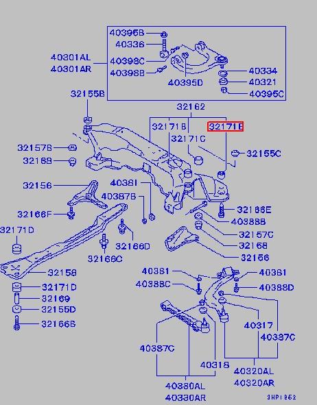 Сайлентблок MMR244103 Mitsubishi