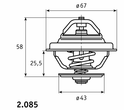 Termostato DTM75459 Denso