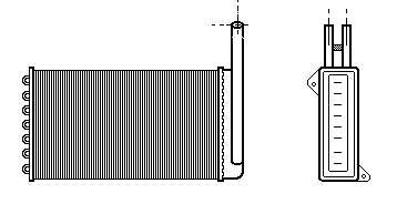212M04 Jdeus radiador de forno (de aquecedor)