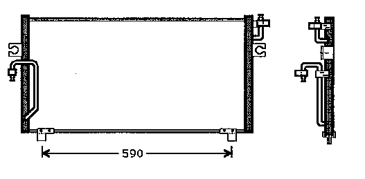 921102F005 Nissan radiador de aparelho de ar condicionado