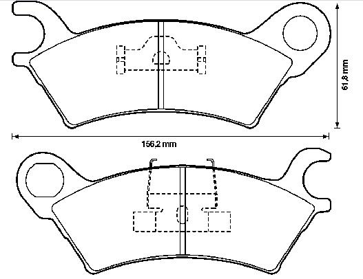 Sapatas do freio dianteiras de disco para Mazda 929 (HB)