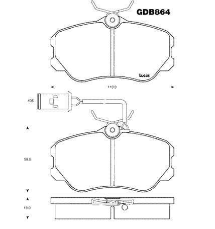 793774 Fiat/Alfa/Lancia sapatas do freio dianteiras de disco