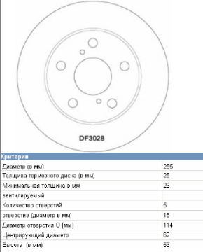 CD6780V Bremsi disco do freio dianteiro