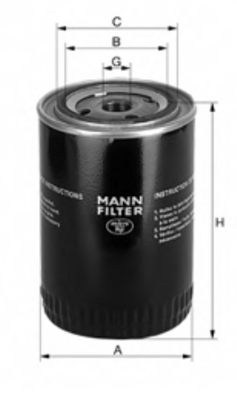 Filtro do sistema de esfriamento WA94019 Mann-Filter