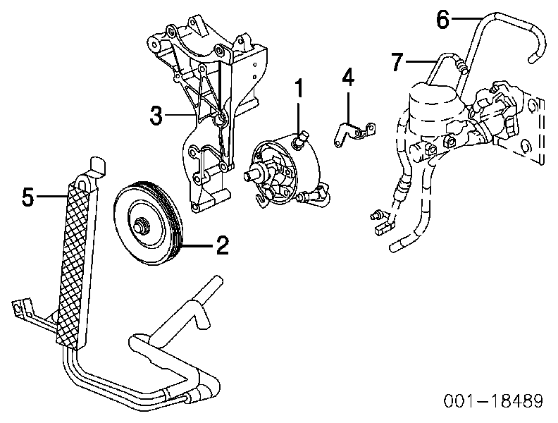  Кронштейн генератора Cadillac Escalade 