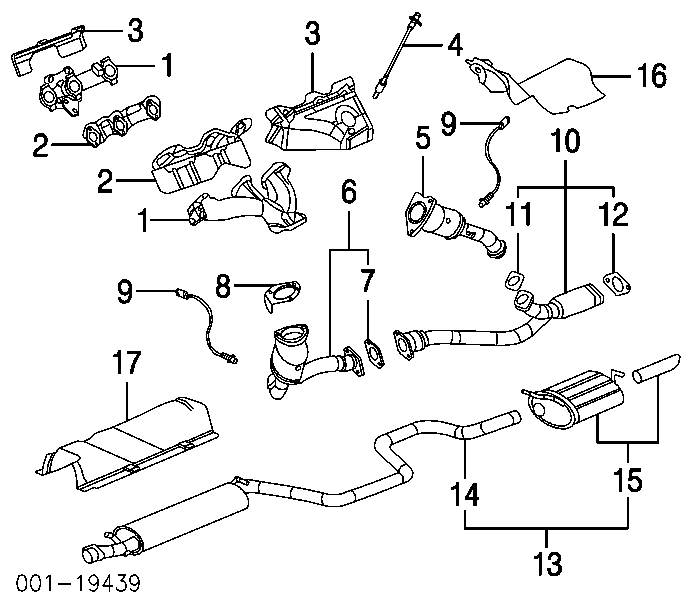 Прокладка каталитизатора (каталитического нейтрализатора) на Chevrolet Captiva II 
