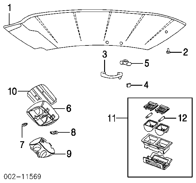 C7SZ13466B Ford lâmpada de pisca-pisca