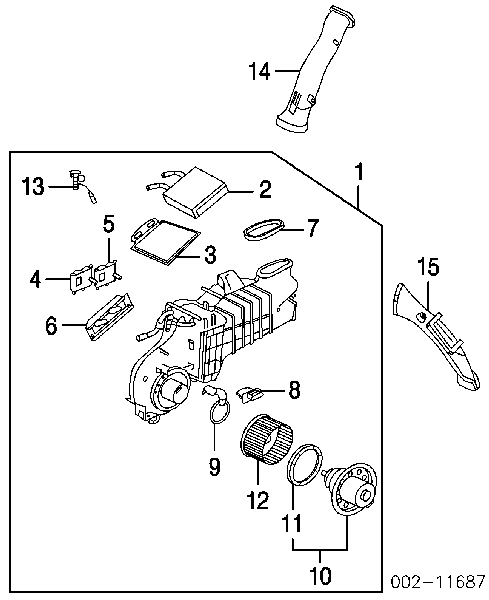 Радиатор печки (отопителя) на Ford Explorer Sport 