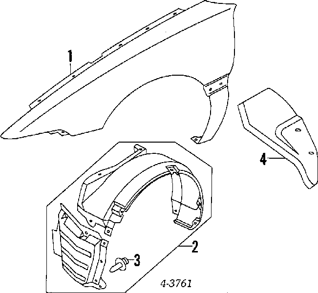 Cápsula (prendedor) de fixação do forro do pára-choque do pára-lama dianteiro 50267108 Jakoparts